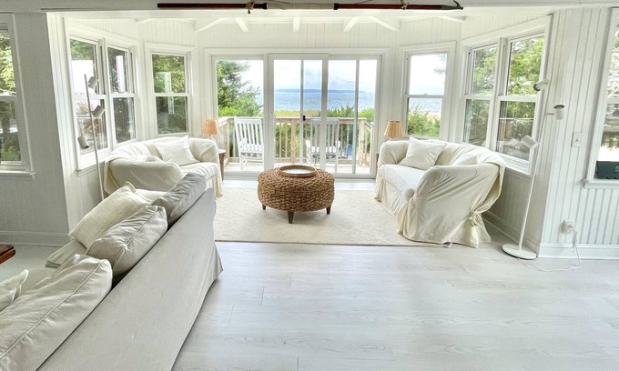 Cutchogue House | Beachfront North Fork Escape on Nassau Point, rare August availability