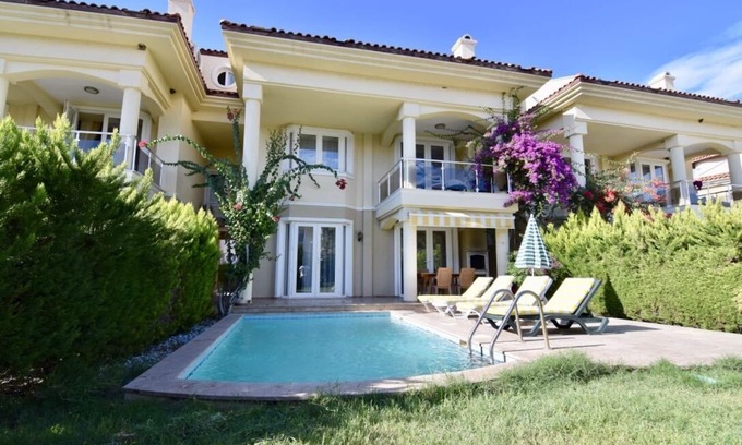 Fethiye City Center Villa | Beachfront Villa with all new white goods, furnitures and private swimming pool
