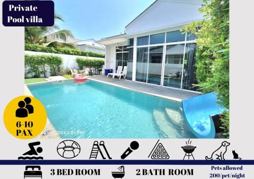 Cha-am Villa | Beachtown Cha-Am Private Poolvilla from beach 2km