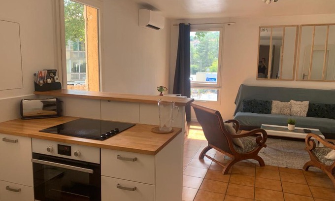 Grand Sud Apartment | Beau T2 clim terrasse idéalement situé