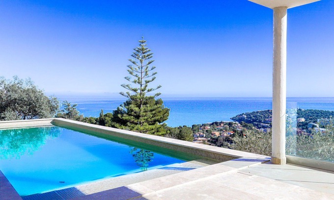 Roquebrune-Cap-Martin Villa | Beautiful private villa for 10 guests with WIFI, private pool, A/C, TV and terrace