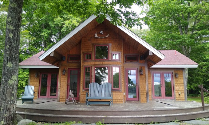 Rindge Ski Chalet | Beautiful Adirondack Cabin with Sauna on Lake Monomonac