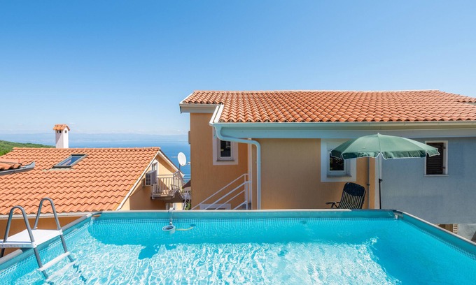 Zagorje Apartment | Beautiful apartment with stunning views over Kvarner Bay and above-ground pool