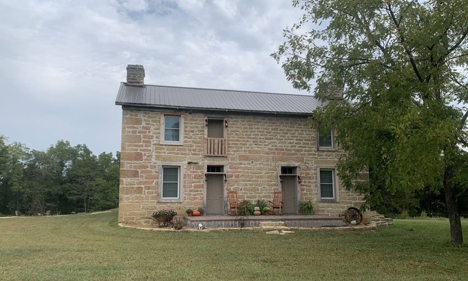 Bonne Terre House | Beautiful historical two story stone farmhouse