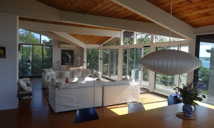 Chilmark House | Beautiful house on Chilmark Pond with water view, pool & access to private beach