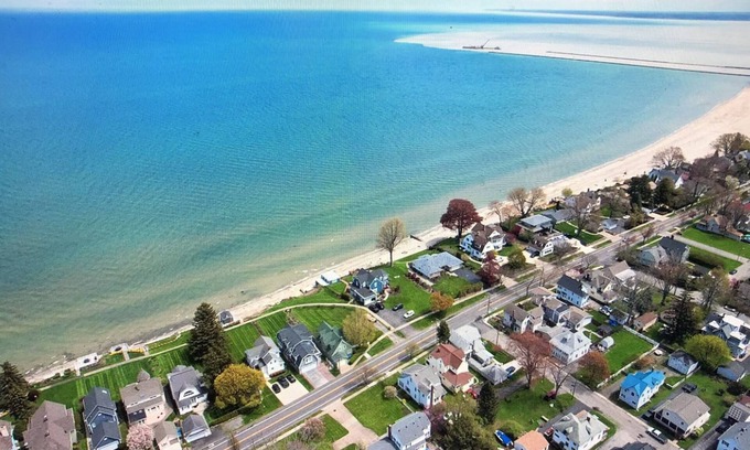 North Greece House | Beautiful Lake home, Private Beach with a 5-minute walk to the Public Beach Area
