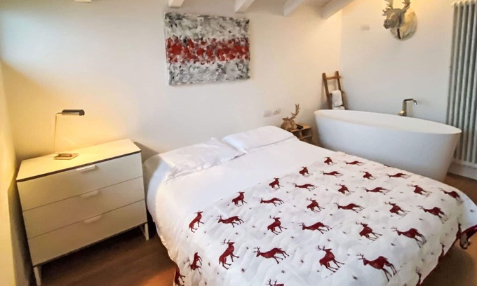 Mezzolago House | Beautiful private villa for 3 people with WIFI, TV, patio, pets allowed and parking
