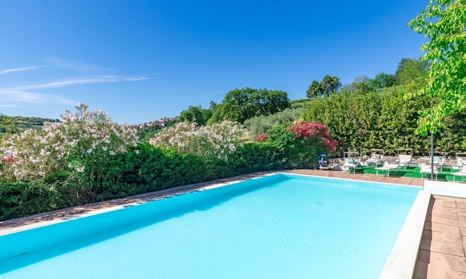 Cartoceto Villa | Beautiful private villa with private pool, WIFI, TV, patio, pets allowed, panoramic view and par.