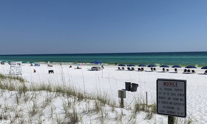 Fort Walton Beach Condo | Beautiful Side Views of Gulf with Community Pool, Beach Service