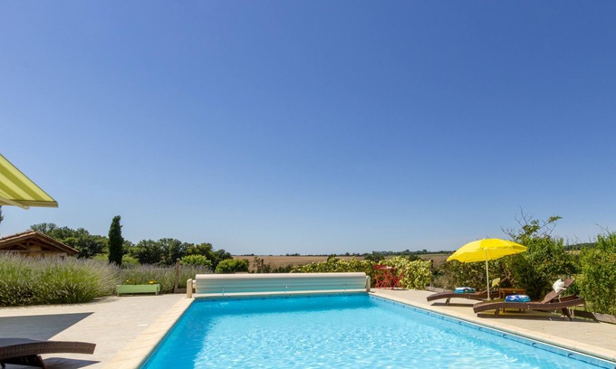 Moustier Villa | Beautiful, spacious house. Private pool, tennis, views. Near to historical towns