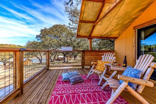 Ingram Other | Beautiful Tented Cabin in Texas for Glamping by Guadalupe River