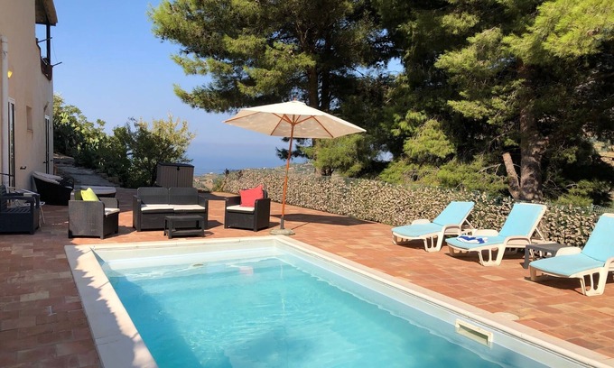Termini Imerese Villa | Beautiful Villa with Private Pool and Terraces, Amazing Sea and Mountain Views