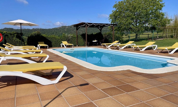 Sant Marti d'Albars House | Beautiful villa with 6 bedrooms. Pool, Games Room, Basketball, Playground & more