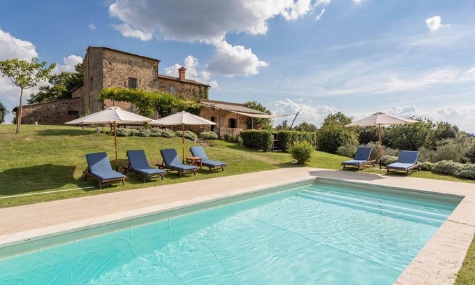 Santarello House | Beautiful villa with heatable pool and terraced areas,A/C,Wi-Fi,