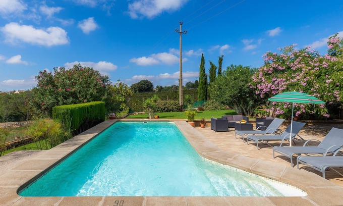 S'alqueria Blanca Villa | Beautiful Villa with Pool, Wi-Fi, Terraces, Garden and Gorgeous View; Parking Available