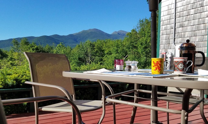 Randolph Apartment | Beautiful White Mountain views and direct access to the hiking trails