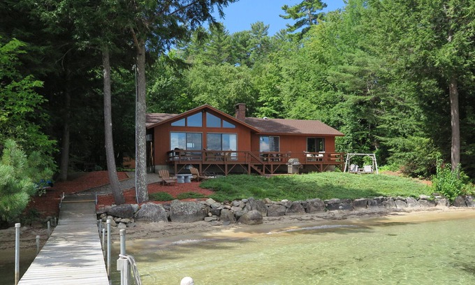 Meredith House | Beautiful Winnipesaukee Veasey Shore, Mountain View, Sandy beach, 50 ft dock.