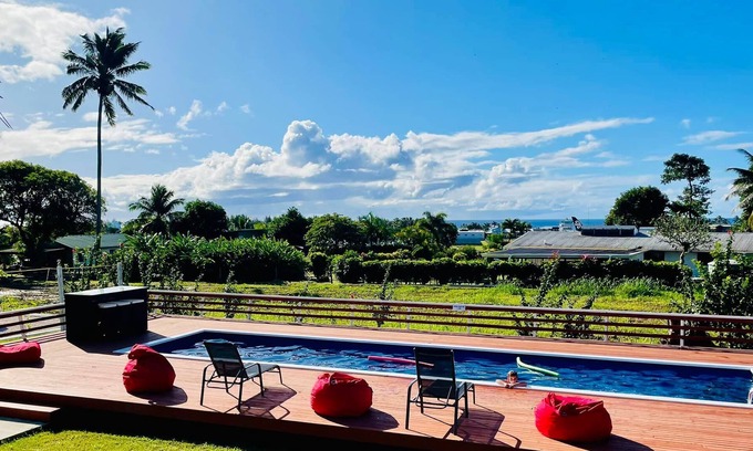 Rarotonga Villa | Beautifully appointed inland property with ocean and mountain views.