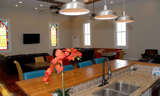 Hallsville Cabin | Beautifully Remodeled Old Chapel Ready For Lodging. Peaceful Setting.