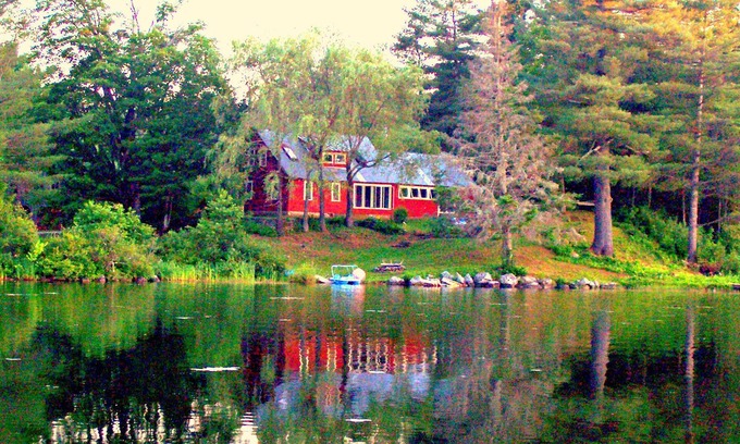 Cabot House | Beautifully renovated antique farmhouse on pristine lake.