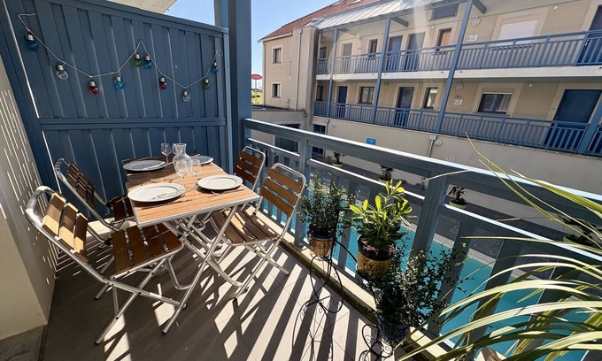Biscarrosse Plage Apartment | Bel Appartement 4/6 personnes dans Résidence avec piscine à Biscarrosse Plage (228)