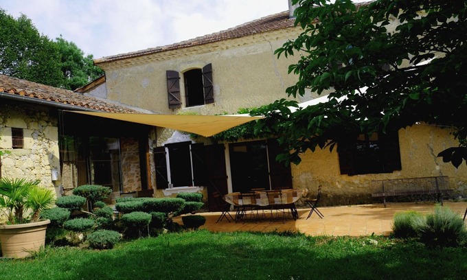 Lartigue House | Belle Demeure Gersoise en Pierre : Ambiance Tranquillité et Fraicheur