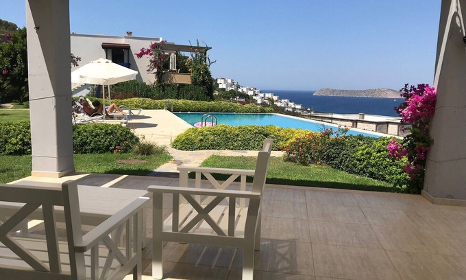 Gumusluk House | Best Sunset, Clear Sky From Balcony, Nature, 2+1, Modern, Upscale Complex