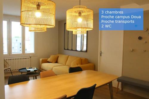 Croix Luizet Apartment | Bienvenue chez Ed T4 cocon bien équipé avec garage et proche transports