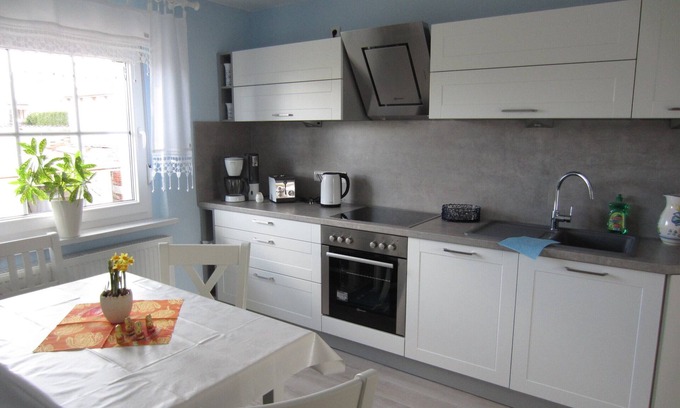 Grobitz Apartment | Bienwald vacation apartment with 100 m² and space for 6 people with 3 bedrooms