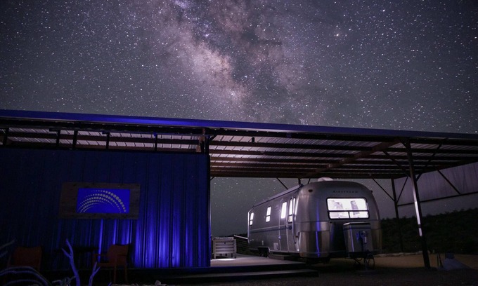 Terlingua House | Big Bend StarGazer:Retro Airstream,Neolithic Views