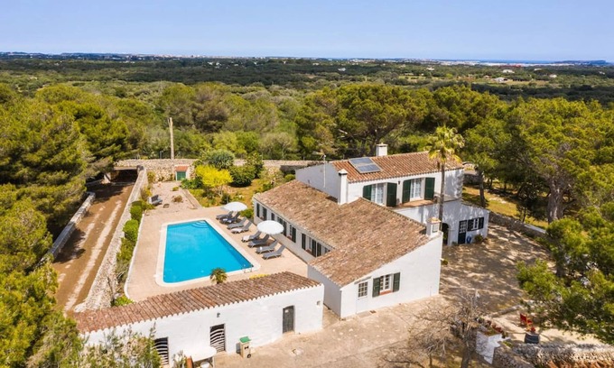 Sant Lluis Villa | Binisafuet Nou. Campo y playa Menorca