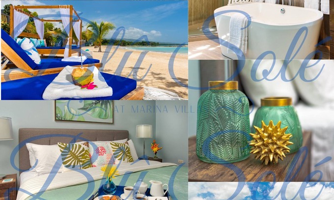 St. Ann's Bay Villa | Blû Solé - Smart Home w/Private Beach, Butler, Rooftop w/Fire-pit, Pool, Chef!