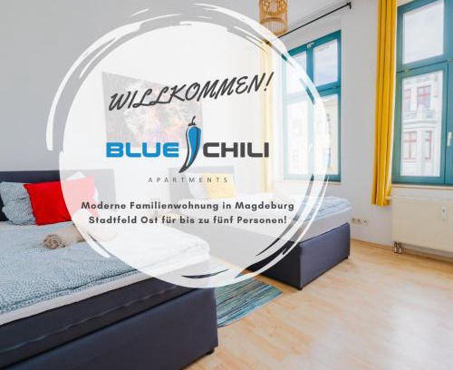 Magdeburg Apartment | Blue Chili 05 - Charmante 2-Zimmer Albauwohnung - 5 Pax - WIFI-Netflix