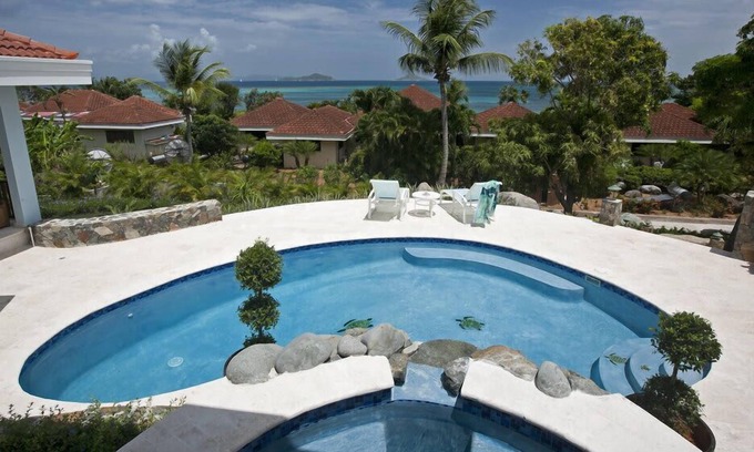 Spanish Town Villa | Blue Lagoon in Mahoe Bay by Personal Villas - Alfresco Dining, Relaxing Sound o