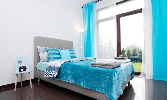Krzyki Apartment | Blue River - Walonska 7 - Apartment with garden