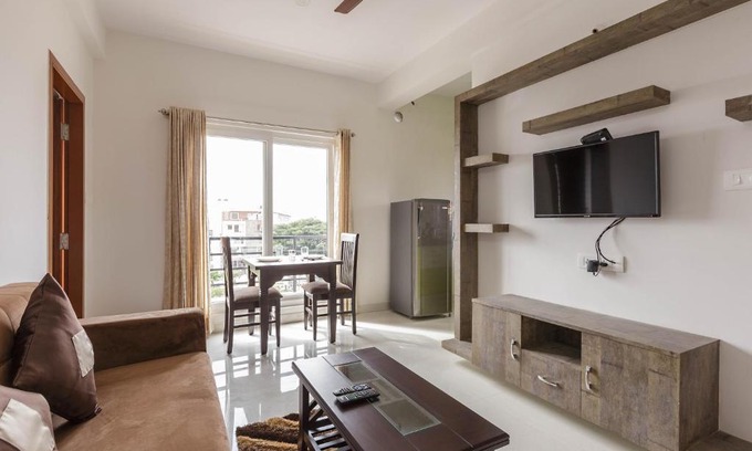 Sector 2 Apartment | BluO 1BHK HSR Layout - Balcony, Terrace Garden