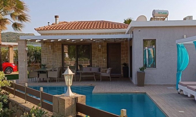 Nopigia Villa | Boasting a garden, an outdoor pool and sea views, Elena villa is set in Kissamos
