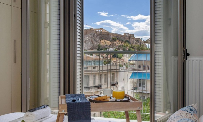 Plaka Condo | Brand new 3bdr Apt in Syntagma with Acropolis view, Luxury Apartment