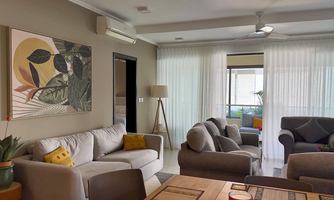 Tamarin Apartment | Brand-New Beachfront 3BR/Terrace & Ocean Access/Prime Location in Tamarin
