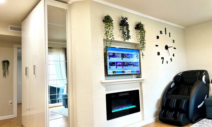 St. Francis Apartment | Brand new cozy luxury apartment! Massage chair, two fireplaces with heaters