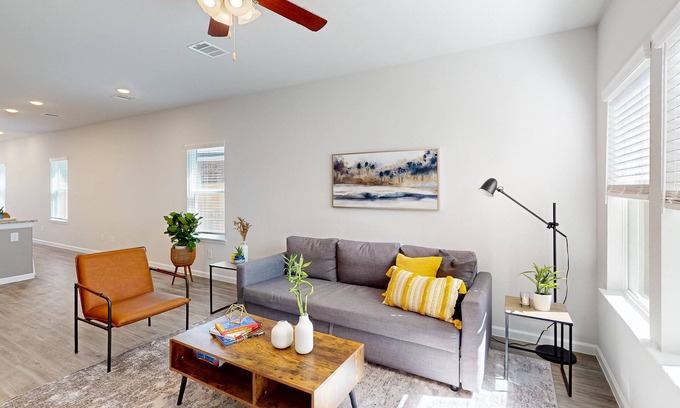 Porter House | Brand-new, dog-friendly home with sunset views, private yard, patio, W/D & AC