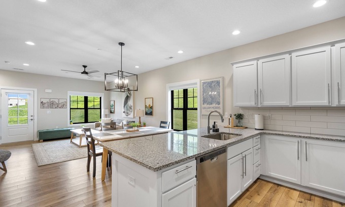 Booneville House | Brand New End Unit Nature Lovers Comfort w/Privacy 2 Car Garage