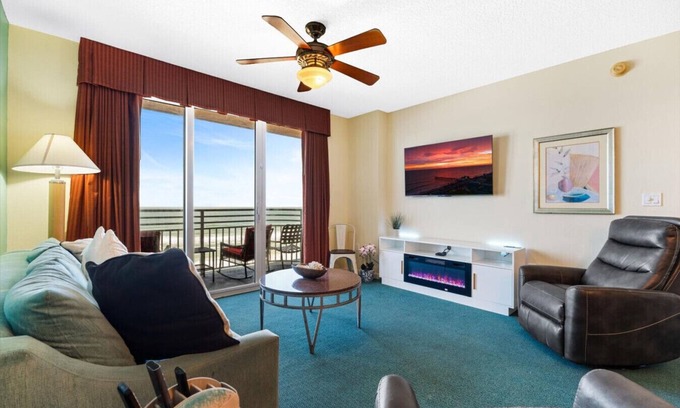 Daytona Beach Condo | Breathtaking 2BR condo with Private Oceanfront Balcony @ Wyndham Ocean Walk Resort