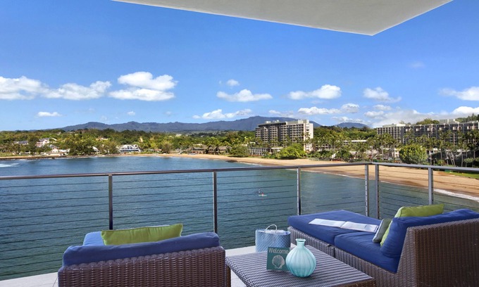 Lihue Condo | Breathtaking Oceanfront Suite @ Kalapaki Bay