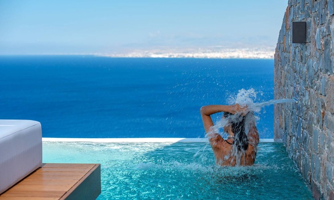 Malevizi Villa | Breathtaking sea Views and Private Infinity Pool, close to the beach!