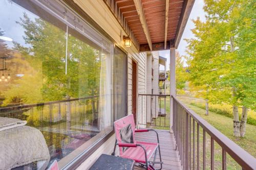 Brian Head Apartment | Brian Head Studio Condo with Balcony and Mountain View