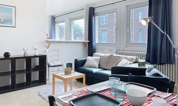 Marcq-en-Baroeul Apartment | Bright apartment for 4 people 5 minutes from the center of Lille