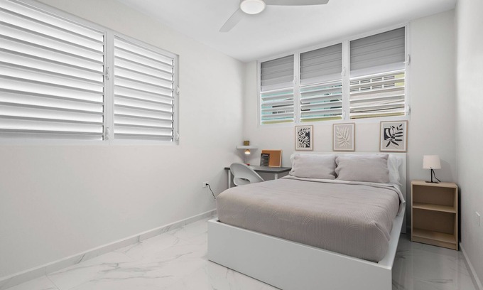 Manati Apartment | Bright & Sleek | Modern Kitchen | Smart TV Setup | Quiet Retreat