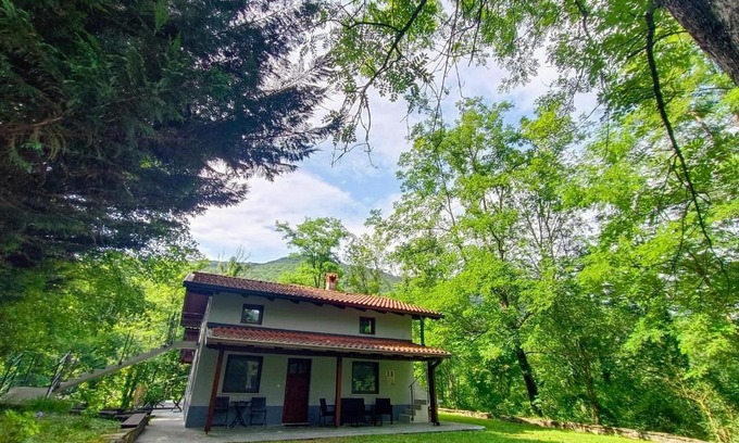 Kanal Villa | Britof Forest House in Chestnut Valley