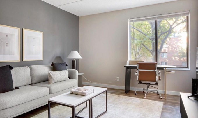 Central Village Apartment | Brookline 1BR w Gym nr Brookline Village T BOS-770